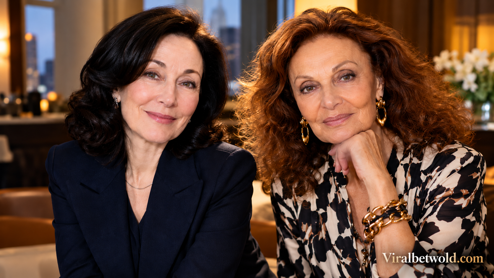 Safra Catz and Diane von Furstenberg